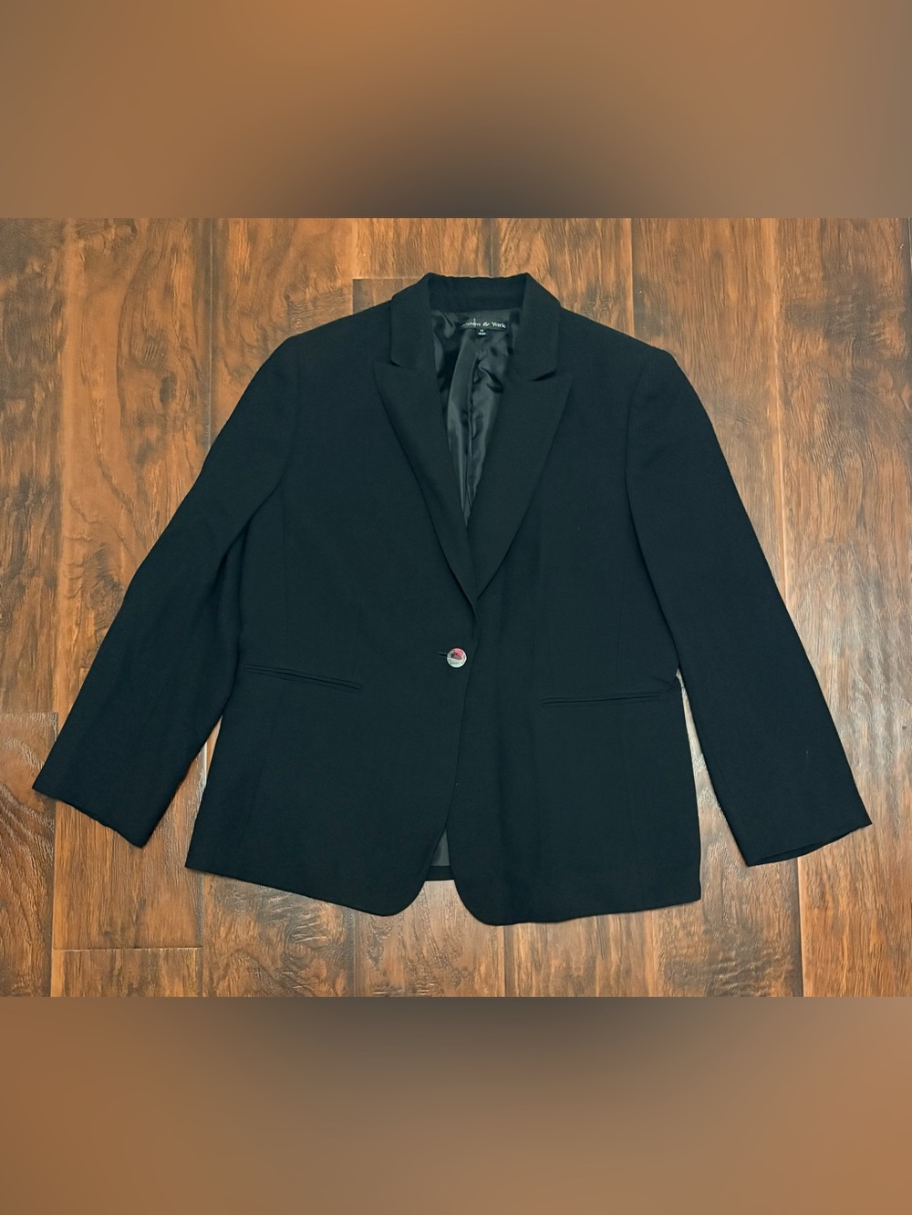 Preston & York Black Tailored Blazer Size 14